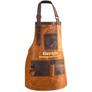 Personalised leather braai apron