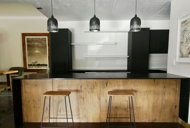 Living custom cabinetry project by Lé Grandt Woodcraft