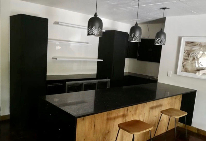 Living custom cabinetry project by Lé Grandt Woodcraft